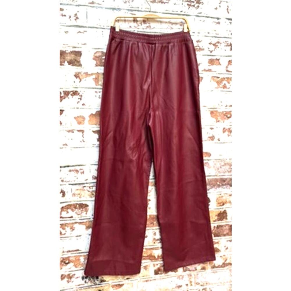 ASOS Burgundy Wide Leg Pants - Picture 11 of 11